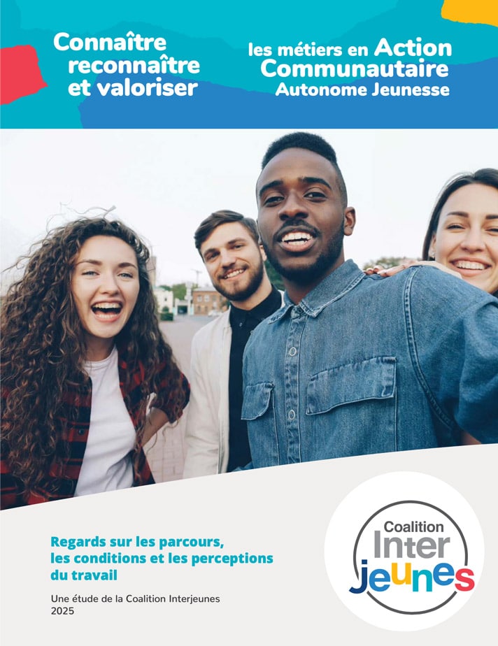 Couverture du rapport sur l'action communautaire autonome jeunesse et la réussite éducative des jeunes